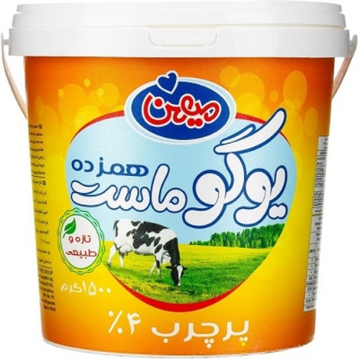 تصویر  یوگو ماست(همزده) پرچرب میهن  1500 گرم